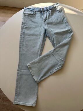 Frame Denim Pale Blue Cropped Ankle Jeans